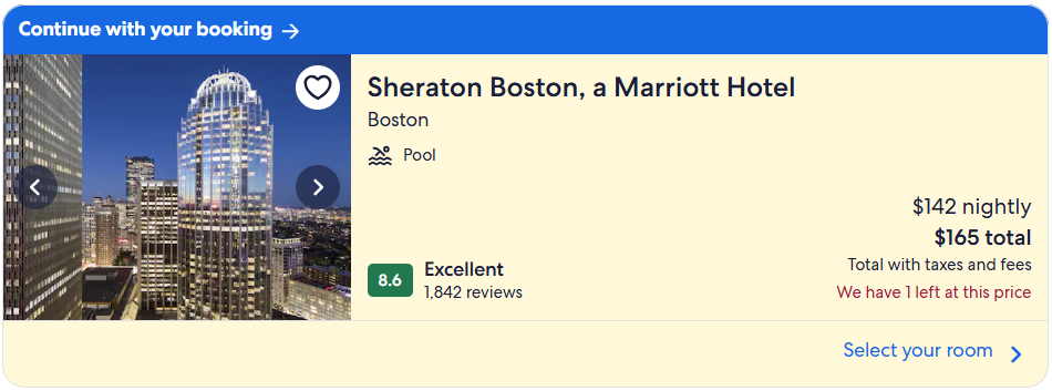 Sheraton Boston Hotel